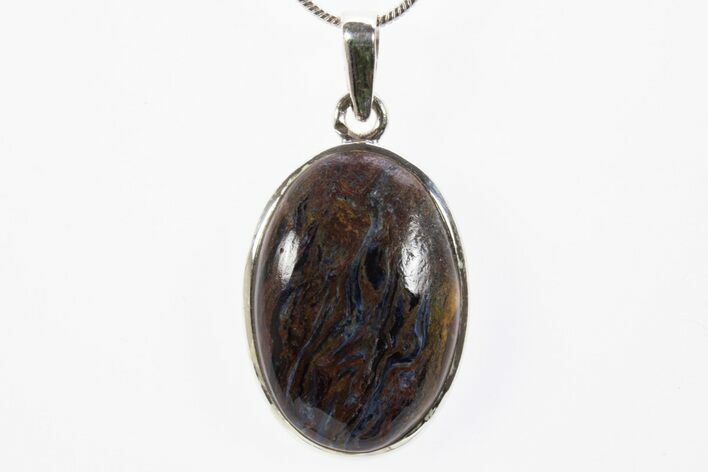 Chatoyant Pietersite Pendant (Necklace) - Sterling Silver #303169